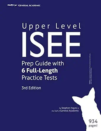 upper level isee prep guide with 6 full length practice tests 1st edition stephen hayes 0996656308,