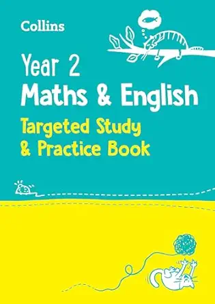year 2 maths and english targeted study and practice book 1st edition collins ks1 000839878x, 978-0008398781