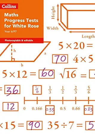 collins tests and assessment a year 6/p7 maths progress tests for white rose 1st edition collins uk