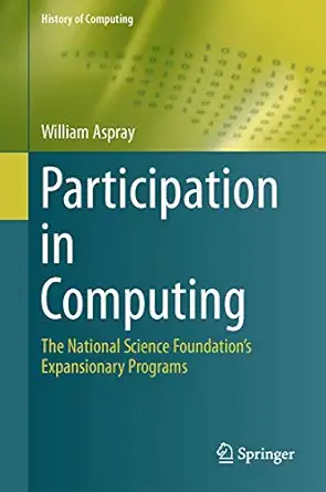 participation in computing the national science foundationa s expansionary programs 1st edition william