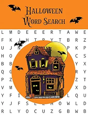 halloween word search puzzles activity book fun for kids and adults puzzle activities gift with solutions