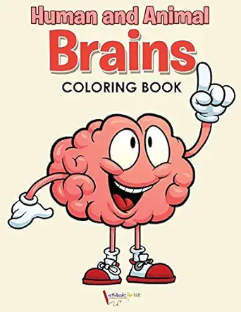 human and animal brains coloring book 1st edition activibooks for kids 1683217810, 978-1683217817