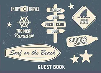 guest book for vacation home / beach house guest book log book for vacation rentals 1st edition soo friendly