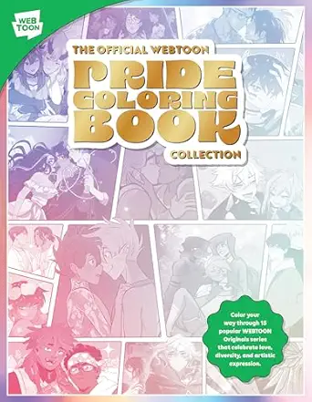 the official webtoon pride coloring book collection color your way through 15 popular webtoon originals