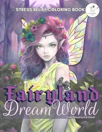 forest fairy coloring book for adults a fairyland dream world with enchanted fairies for relaxation