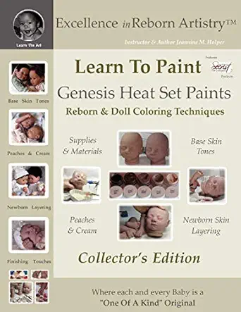 learn to paint genesis heat set paints coloring techniques for reborns and doll making kits excellence in