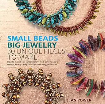 small beads big jewelry 30 unique pieces to make 1st edition jean power 143800351x, 978-1438003511