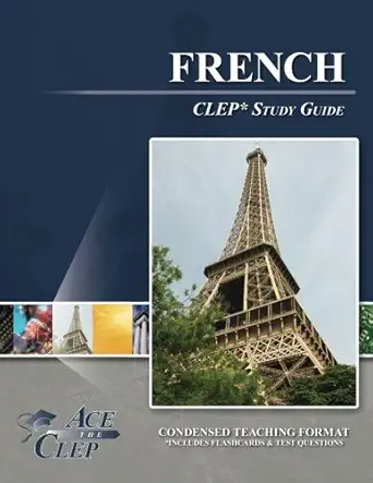french clep test study guide 1st edition ace the clep 1614332878, 978-1614332879