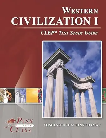 western civilization 1 clep test study guide 1st edition passyourclass 1614336547, 978-1614336549