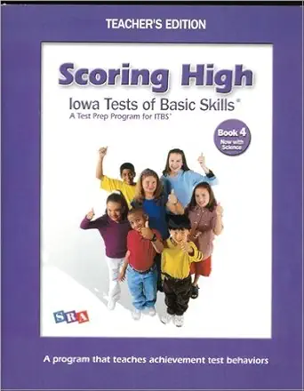 scoring high iowa tests of basic skills book 4 1st edition science research associates 0076043835,