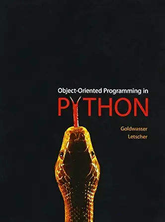 object oriented programming in python 1st edition michael h goldwasser ,david letscher 0136150314,