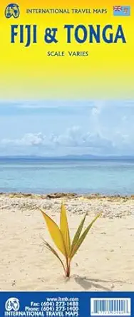 fiji and tonga travel reference map 2025 edi 1st edition itmb publishing ltd 1771292903, 978-1771292900