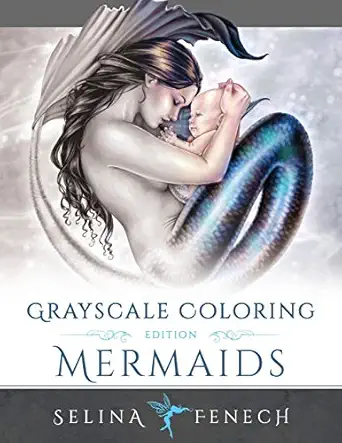 mermaids grayscale 1st edition selina fenech 0994355483, 978-0994355485
