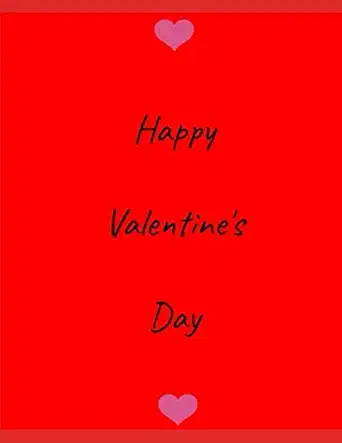 happy valentines day 100 page journal notebook multipurpose notepad 1st edition nutty notebooks 1713054361,