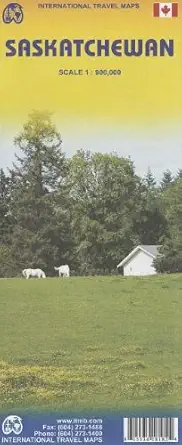 saskatchewan 1 900 000 travel map 1st edition itm canada 1553418182, 978-1553418184