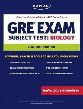 kaplan gre exam subject test biology 1st edition kaplan 1419542001, 978-1419542008