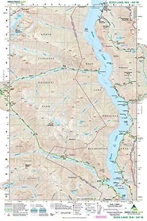 ross lake wa no 16 1st edition green trails maps 1680514695, 978-1680514698