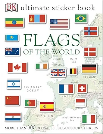 flags of the world ultimate sticker book 1st edition d k publishing 1405394528, 978-1405394529