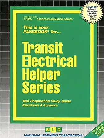 transit electrical helper series 1st edition national learning corporation 0837319633, 978-0837319636