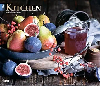 kitchen 2024 14 x 24 inch monthly deluxe wall calendar foil stamped cover browntrout cooking home 1st edition