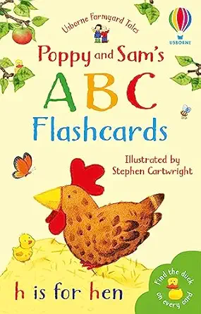 farmyard tales abc flashcards 1st edition heather amery 0746052596, 978-0746052594