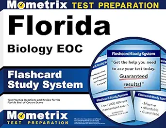 florida biology eoc flashcard study system florida eoc test practice questions and exam review for the