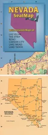 nevada seal map with detailed maps of las vegas the strip reno carson city lake mead lake tahoe boulder city