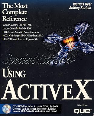 using activex 1st edition brian farrar 0789708868, 978-0789708861