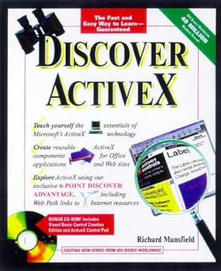discover activex 1st edition richard mansfield 0764531506, 978-0764531507