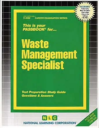 waste management specialist 1st edition national learning corporation 0837342864, 978-0837342863