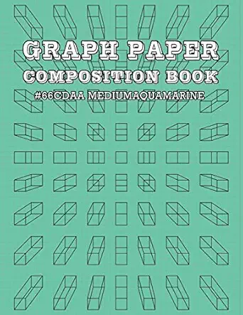 graph paper and lined paper notebook for math and science composition notebooks for students teachers 8 5 x