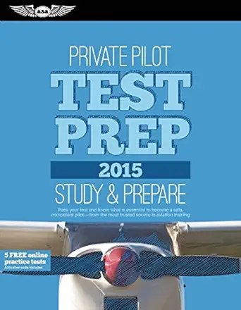 private pilot test prep 2015 book and tutorial software bundle 1st edition asa test prep board 161954170x,