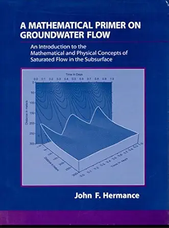 mathematical primer on groundwater flow a an introduction to the mathematical and physical concepts of