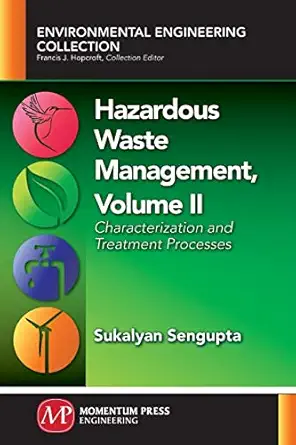 hazardous waste management volume ii characterization and treatment processes 1st edition sukalyan sengupta