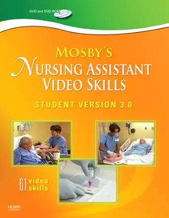mosbys nursing assistant video skills student version dvd 3 0 1st edition mosby 0323056946, 978-0323056946