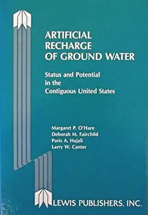 artifical recharge 1st edition o\\\\\\\'hare 0873710509, 978-0873710503