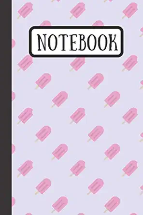 notebook pink and purple ice cream journal ideal dor summer months 1st edition wild journals 1082590037,
