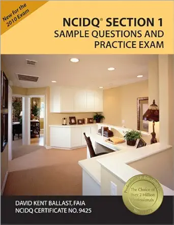 ncidqa section 1 sample questions and practice exam 1st edition david kent ballast 1591263069, 978-1591263067