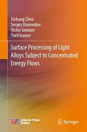 surface processing of light alloys subject to concentrated energy flows 1st edition xizhang chen ,sergey