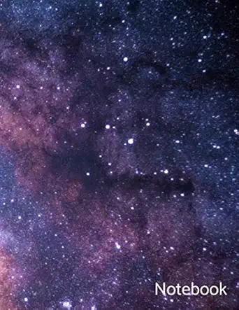 stars galaxy constellations notebook journal composition book 130 pages lined 8 5x11 sky 1st edition