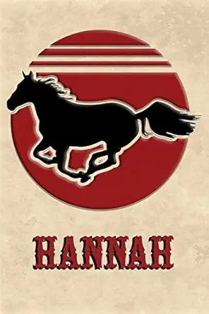 wild horse lined notebook hannah college ruled composition book diary lined journal 1st edition meadow runs