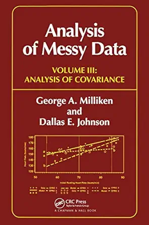 analysis of messy data volume iii analysis of covariance 1st edition george a milliken ,dallas e johnson