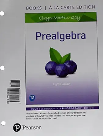prealgebra 1st edition elayn martin gay 0134708695, 978-0134708690