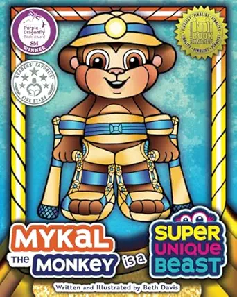 mykal the monkey is a super unique beast an adventurous social emotional learning book for kids about