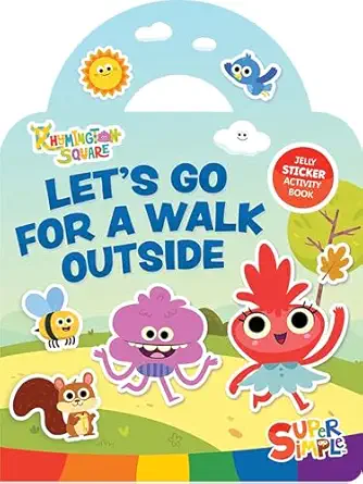 super simple jelly sticker activity book lets go for a walk outside 1st edition super simple dover