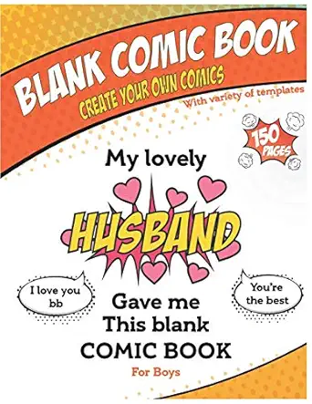 blank comic book my lovely husband gave me this blank comic book awesome birthday gift drawing and coloring