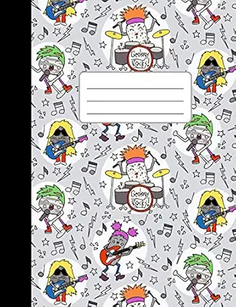 geology rocks college ruled composition notebook 1st edition mbm creative composition 1072667630,