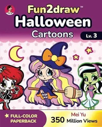 how to draw halloween fun2draw lv 3 learn how to draw chibi anime manga characters step by step art lessons