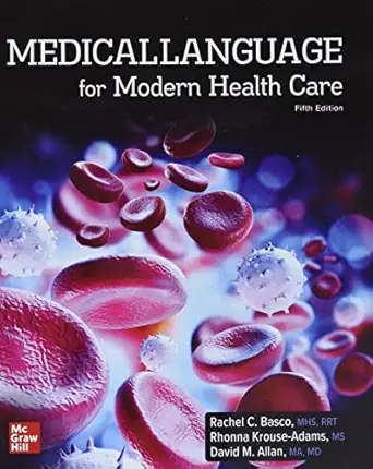 loose leaf for medical language for modern health care 1st edition rachel basco ,rhonna krouse adams ,david