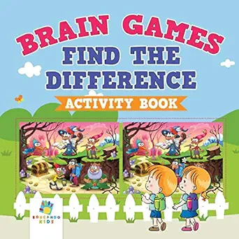 brain games find the difference activity book 1st edition educando kids 164521642x, 978-1645216421